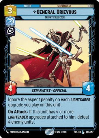 General Grievous - Trophy Collector - 034/257 - Legendary (Foil)
