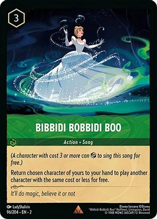 BIBBIDI BOBBIDI BOO - 96/204 - RARE