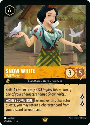 SNOW WHITE (WELL WISHER) - 25/204 - LEGENDARY