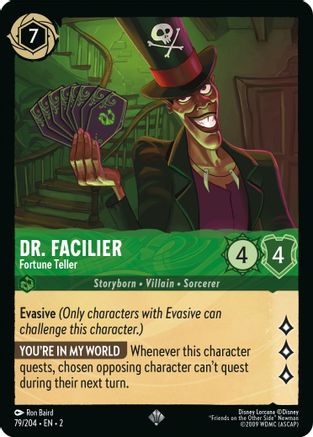 DR. FACILIER (FORTUNE TELLER) - 79/204 - SUPER RARE