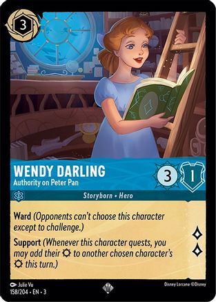 WENDY DARLING (AUTHORITY ON PETER PAN) - 158/204 - SUPER RARE