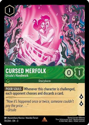 CURSED MERFOLK (URSULA'S HANDIWORK) - 70/204 - RARE