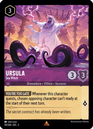 URSULA (SEA WITCH) - 59/204 - RARE