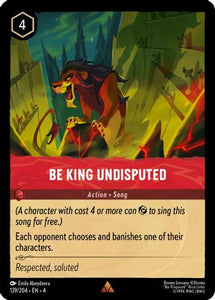 BE KING UNDISPUTED - 129/204 - RARE