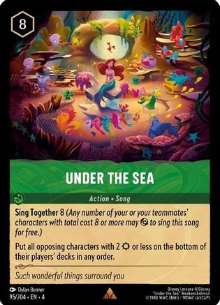 UNDER THE SEA - 95/204 - RARE