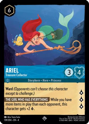 ARIEL (TREASURE COLLECTOR) - 139/204 - SUPER RARE