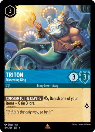 TRITON (DISCERNING KING) - 159/204 - RARE