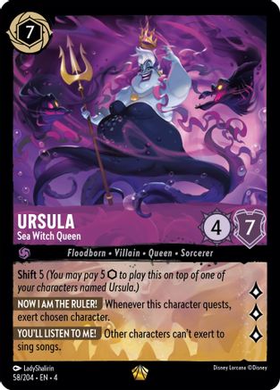 URSULA (SEA WITCH QUEEN) - 58/204 - LEGENDARY