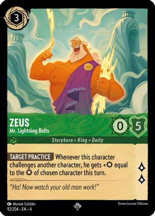 ZEUS (MR. LIGHTNING BOLTS) - 92/204 - SUPER RARE