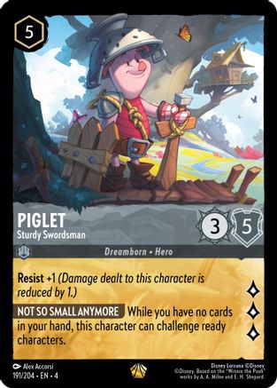 PIGLET (STURDY SWORDSMAN) - 191/204 - LEGENDARY