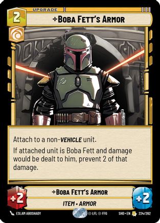 BOBA FETT'S ARMOR - 224/262 - RARE