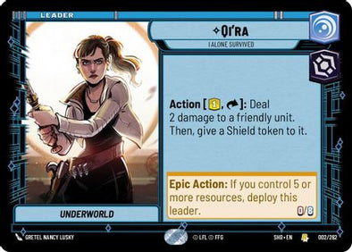 QI'RA - I ALONE SURVIVED - 002/262 - RARE