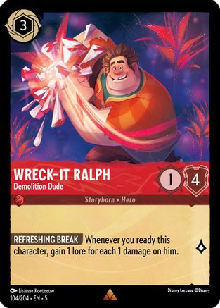 Wreck-It Ralph (Demolition Dude) - 104/204 - Rare