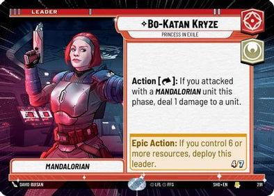 BO-KATAN KRYZE - PRINCESS IN EXILE (HYPERSPACE) - 291 - RARE