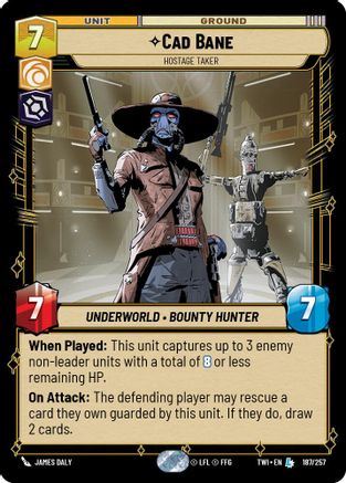 Cad Bane - Hostage Taker - 187/257 - Legendary