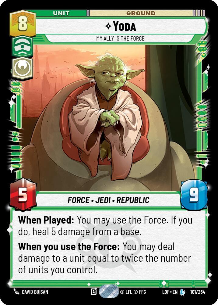 Yoda - My Ally is the Force - 101/264 (Legendary)