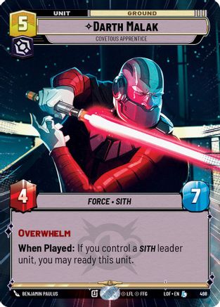 Darth Malak - Covetous Apprentice (Hyperspace) - 498 - Legendary