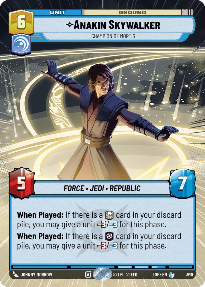 Anakin Skywalker - Champion of Mortis - 810 (Hyperspace Foil) - Legendary