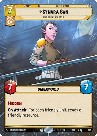 Synara San - Harboring a Secret (Hyperspace) - 489 - Legendary