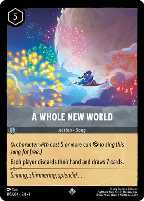 A WHOLE NEW WORLD - 195/204 - SUPER RARE