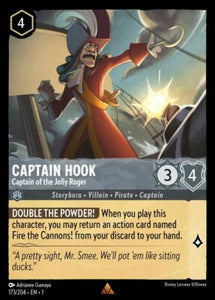 CAPTAIN HOOK (CAPTAIN OF THE JOLLY ROGER) - 173/204 - RARE