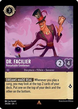 DR. FACILIER (REMARKABLE GENTLEMAN) - 39/204 - RARE