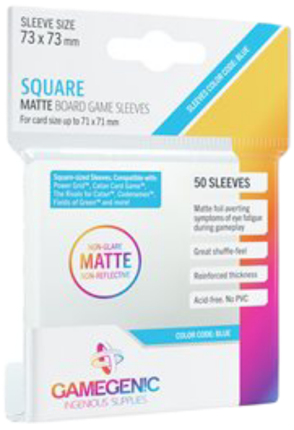 Gamegenic Blue Matte Square 73 x 73