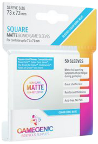 Gamegenic Blue Matte Square 73 x 73