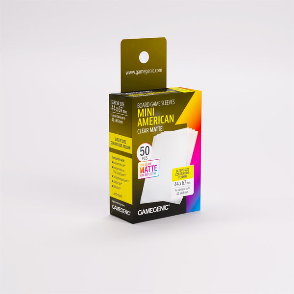 Gamegenic Yellow Matte Mini American Card Sleeves 44 x 67mm