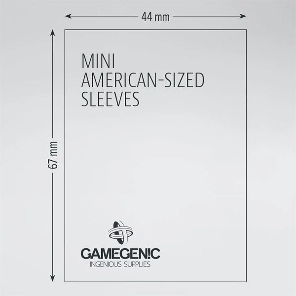Gamegenic Yellow Matte Mini American Card Sleeves 44 x 67mm