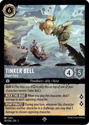 TINKER BELL (GIANT FAIRY) - 193/204 - SUPER RARE