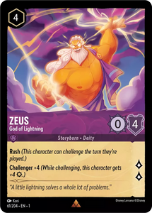 ZEUS (GOD OF LIGHTNING) - 61/204 - RARE