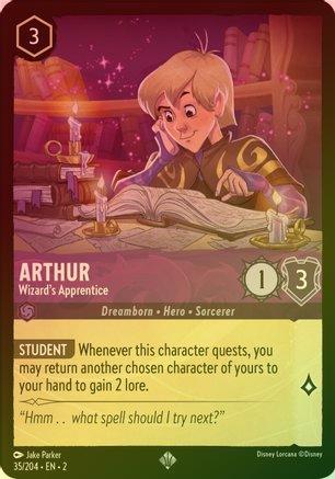 ARTHUR (WIZARD'S APPRENTICE) - 35/204 - SUPER RARE (FOIL)