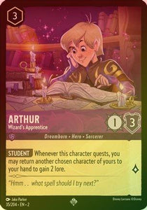 ARTHUR (WIZARD'S APPRENTICE) - 35/204 - SUPER RARE (FOIL)