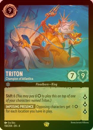 TRITON (CHAMPION OF ATLANTICA) - 158/204 - LEGENDARY (FOIL)