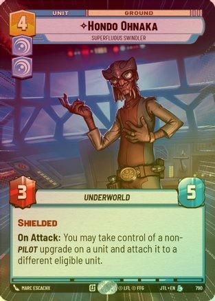Hondo Ohnaka - Superfluous Swindler (Hyperspace) - 790 - Legendary (Foil)