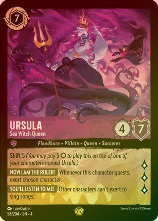 URSULA (SEA WITCH QUEEN) - 58/204 - LEGENDARY (FOIL)