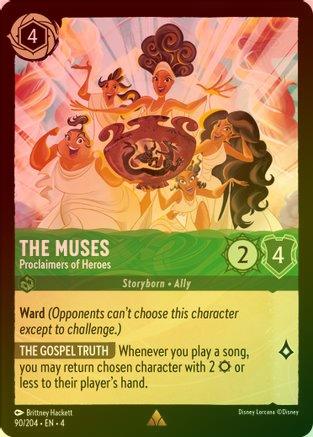 THE MUSES (PROCLAIMERS OF HEROES) - 90/204 - RARE (FOIL)