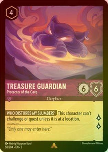 TREASURE GUARDIAN (PROTECTOR OF THE CAVE) - 58/204 - RARE (FOIL)