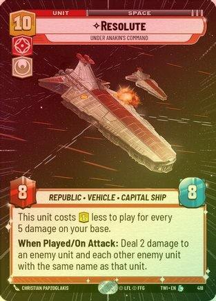 Resolute - Under Anakin's Command (Hyperspace) - 418 - Legendary (Foil)