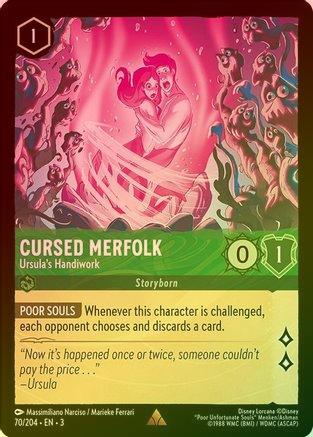 CURSED MERFOLK (URSULA'S HANDIWORK) - 70/204 - RARE (FOIL)