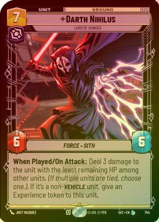 Darth Nihilus - Lord of Hunger (Foil) - 754 - Legendary (Foil)