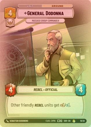 GENERAL DODONNA - MASSASSI GROUP COMMANDER - WEEKLY PLAY PROMO - 19/20 - RARE (FOIL)