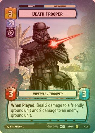 DEATH TROOPER - WEEKLY PLAY PROMO -14/20 - RARE (FOIL)