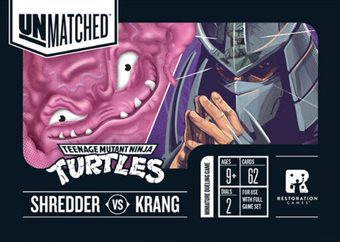 UNMATCHED ADVENTURES TMNT SHREDDER KRANG HERO DECK