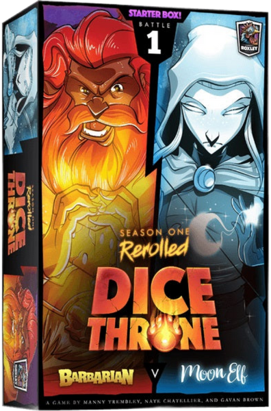 Dice Throne S1 Barbarian vs Moon Elf