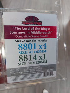 Lord of the Rings Journeys on Middle Earth Sleeves freeshipping - The Gamers Table