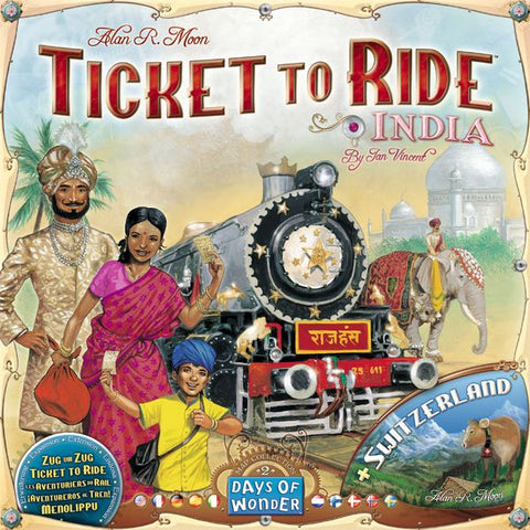 Ticket to Ride Map 2 India freeshipping - The Gamers Table