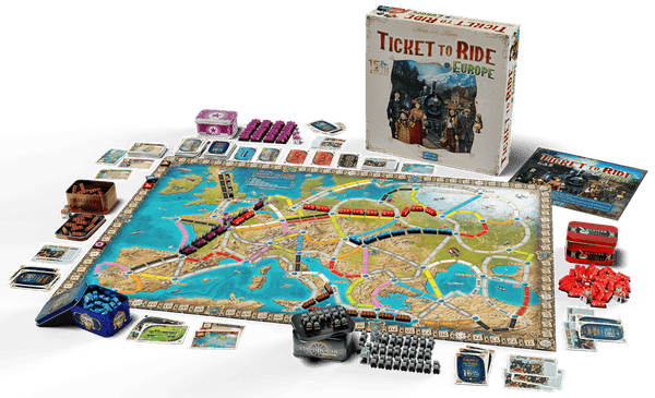Ticket to Ride Europe 15th Anniversary freeshipping - The Gamers Table