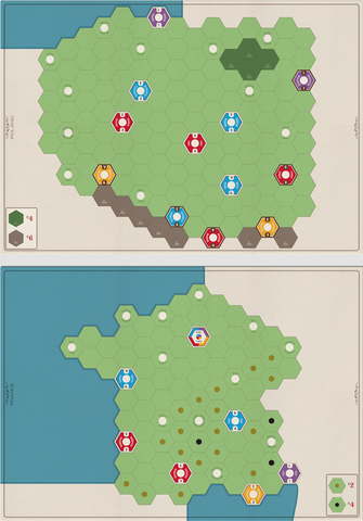 AGE OF STEAM DELUXE FRANCE & POLAND MAP